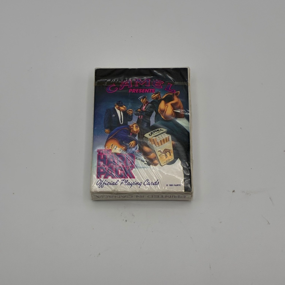 Camel Playing Cards Vintage 1991 Joe Camel The Hard Pack Sealed